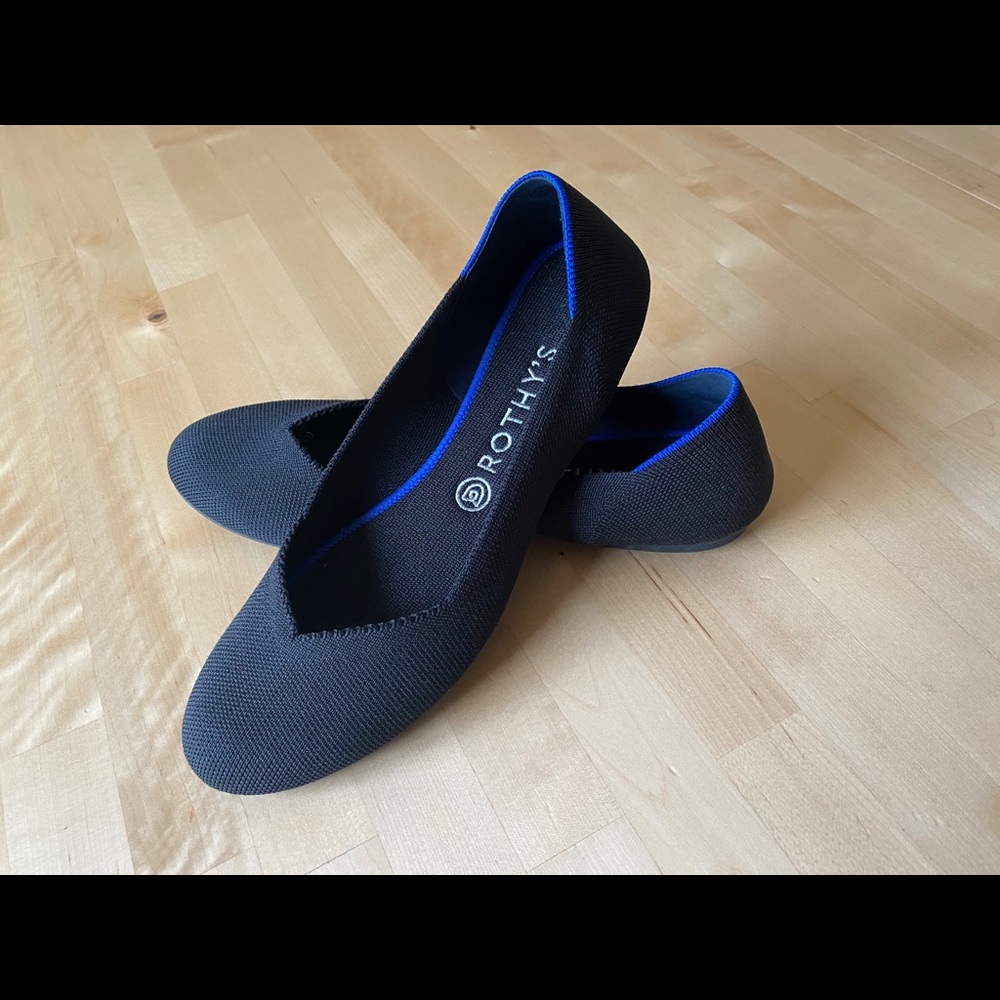 Rothy’s Flat: Black Solid 10